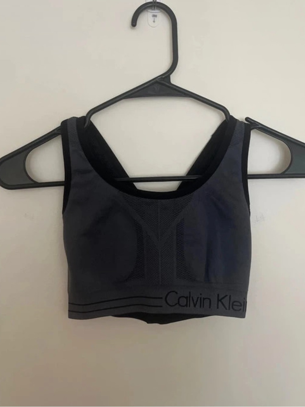 Calvin Klein Performance Sports Bra Gray Size Small Athletic Wear